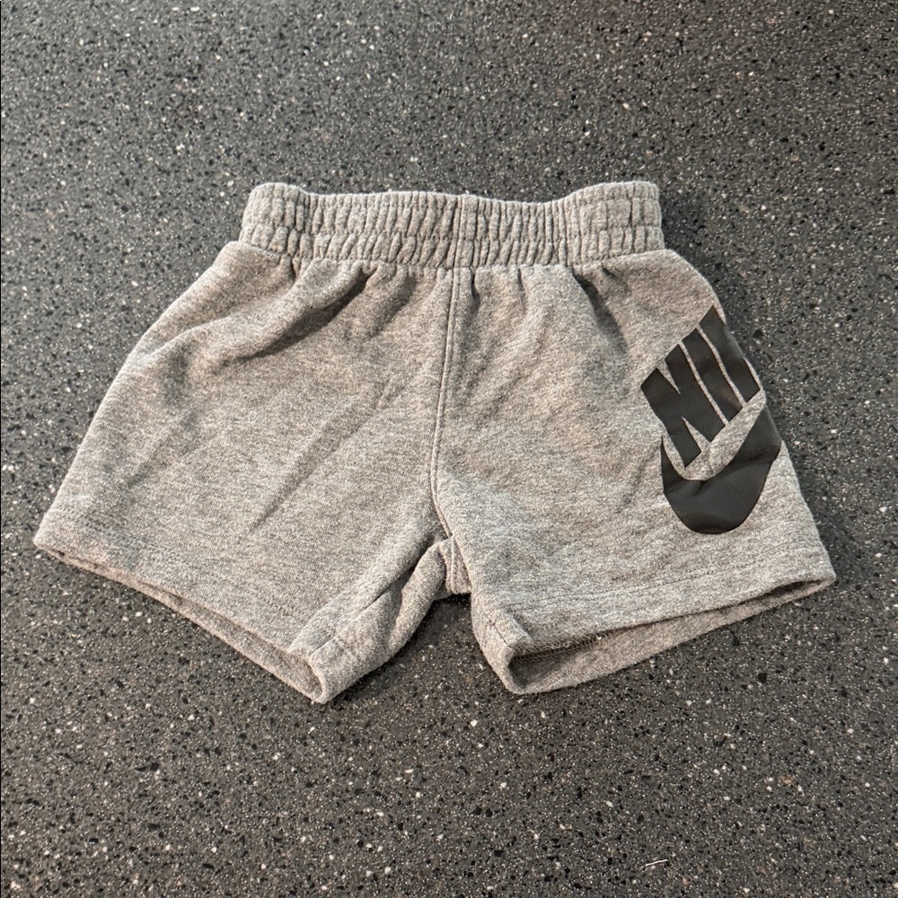 Nike Kids Fleece Heather Gray Shorts
